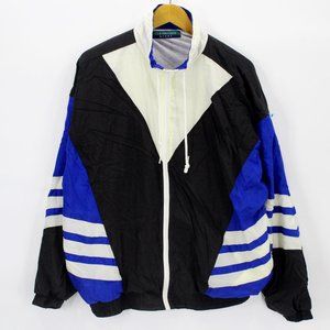 Vintage CLAYBROOKE Sport Men's Retro Multicolor Full Zip Jacket Windbreaker 90's